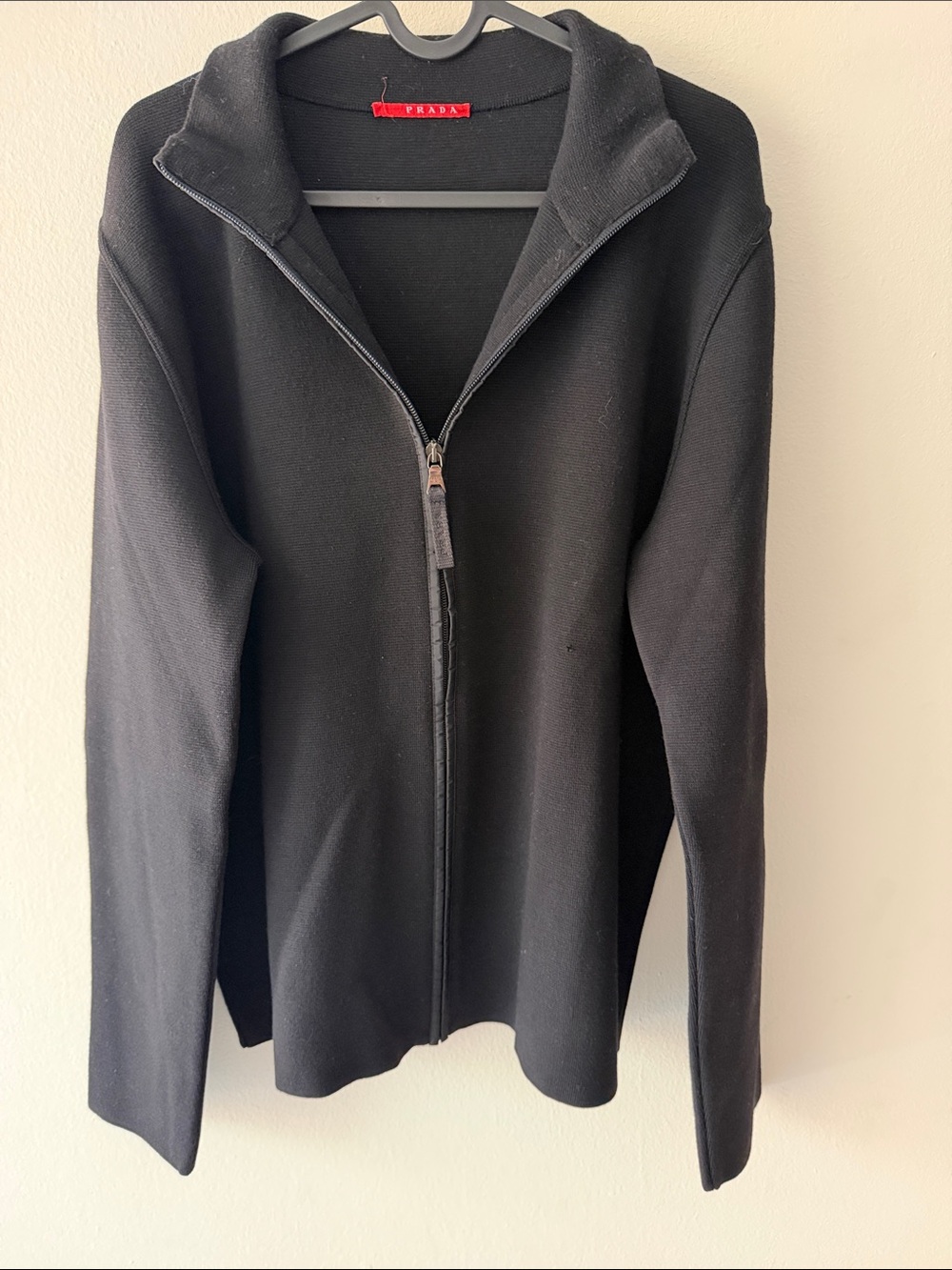 Prada Black Full-Zip Bomber Jacket